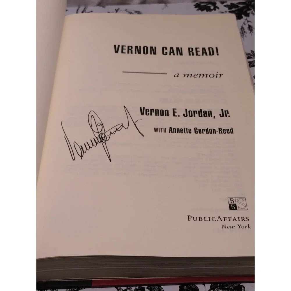Vernon‎ Can Read A Memoir by Vernon E Jordan Jr Signed Book